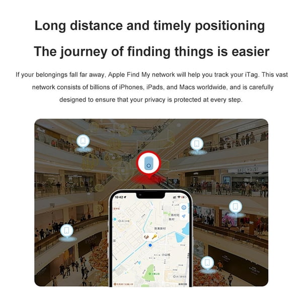 Dispositivo antipérdida Posicionamiento global Mini Finder para Apple Find My (rosa) Sywqhk Para estrenar