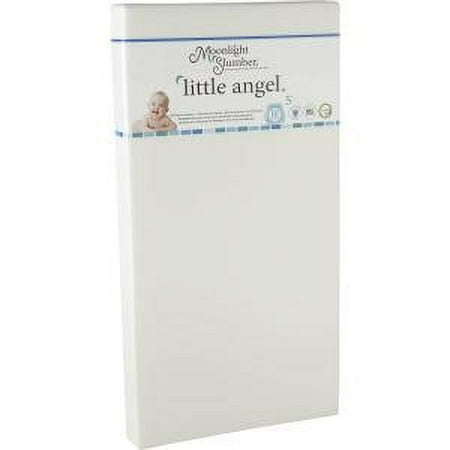Moonlight Slumber Little Star Organic 2-Sided Crib & Toddler Mattress, Eco-Friendly Plant-Based Foam, Removable Waterproof Cover
