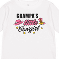 thumbnail image 4 of Inktastic Grampas Little Cowgirl with Cowgirl Hat and Boots Girls Long Sleeve Toddler T-Shirt, 4 of 5