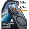 thumbnail image 4 of Entronix Heavy Duty Case For iPhone 16 Pro Max, Translucent Matte Back, Magnetic Sturdy Case, Black, 4 of 5