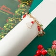 thumbnail image 5 of pathside Christmas Bracelet for Women Charm Adjustable Link Christmas Gifts Adjustable Chain Family Christmas Gift t with Christmas Tree Snowflakes Christmas Link Bracelet for Women, 5 of 6