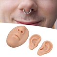 thumbnail image 4 of HUGFEGWE Silicone Ear Model Ear Nose Mouth Body Part Kit 3D Display Prop Teaching Tool for Piercing Practice (Medium Skin Color) CJ25311-12437, 4 of 9
