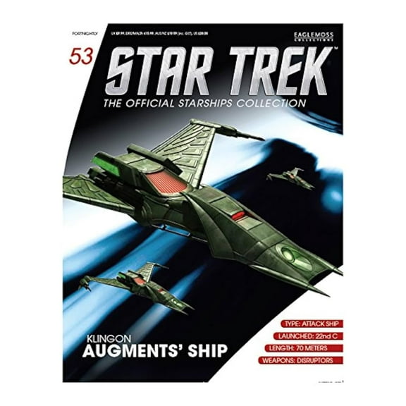 Eaglemoss Star Trek Starships Klingon Augment Ship Magazine