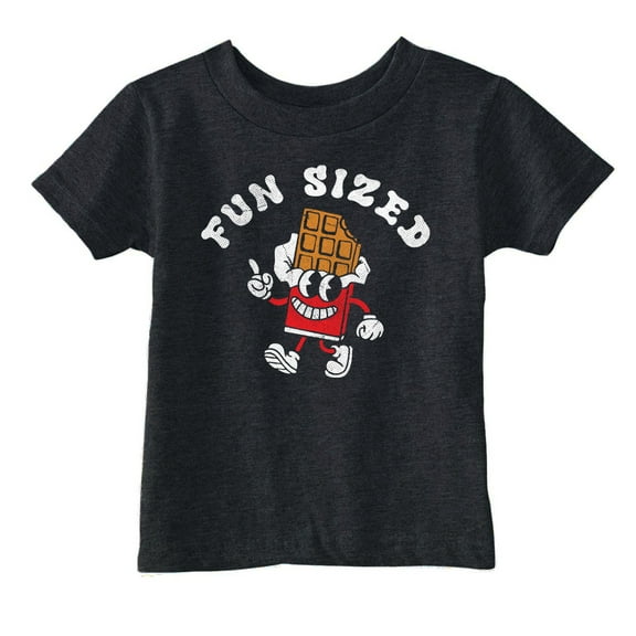 Toddler Funny T Shirts Fun Sized Sarcastic Candy Bar Graphic Novelty Tee for Young Kids