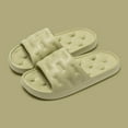 thumbnail image 2 of Xfvqtps Shower Shoes for Womens with Drain Holes Hollow Sole Soft Non Slip Comfortable Cushioned House Bathroom EVA Slides Slippers Green, 2 of 6