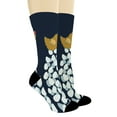 thumbnail image 2 of ThisWear Animal Print Socks Chicken Mom Socks Joke Gift for Chicken Lovers Hen Egg 2-Pairs Novelty Crew Socks, 2 of 5