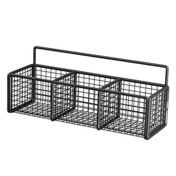 Metal Wire Storage Basket Kitchen Storage Organizer Wall Mount Multifunctional Wall Hanging Baskets for Closet Pantry