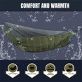 thumbnail image 3 of Hammock Underquilt Full Length Lightweight , Supersized Underquilt of Hammock Portable For Camping，Hiking Backpacking Travel,Winter Cold Weather Warm Blanket Bottom Insulation, 3 of 7
