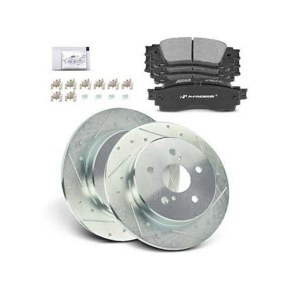 Front Brake Pad and Rotor Kit 6 - Compatible with 2018 - 2023 Toyota Camry 2019 2020 2021 2022