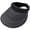 Black, variant on Striped Wide Brim Sun Visor Hat Ponytail Friendly Beach Hat for Women One Size