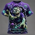 thumbnail image 2 of Halloween Gift for Men Humor Graphic Tee for Everyday Everyday Casual Wear Men T Shirt with Amus M imalist for Party and Street Style Dark Purple 3XL, 2 of 4