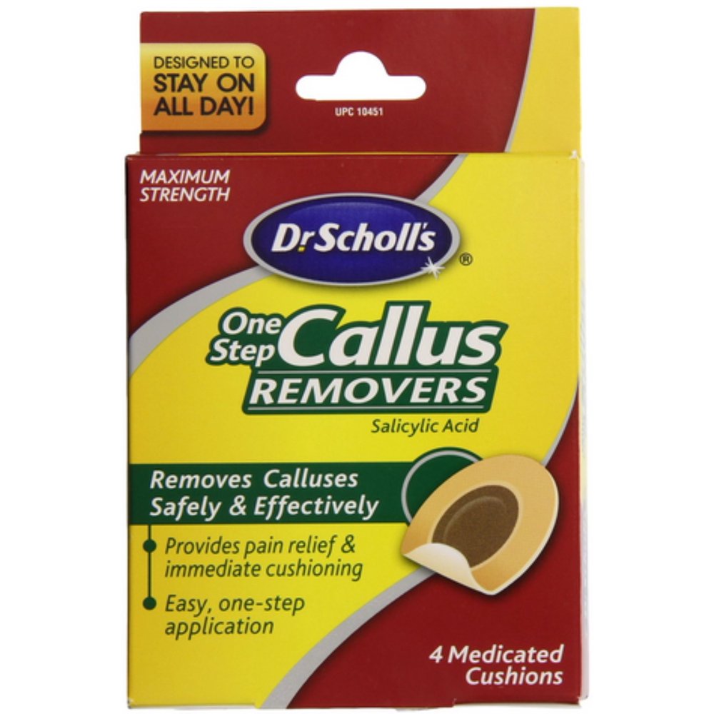 Dr. Scholl's OneStep Medicated Callus Removers 4 Each (Pack of 6