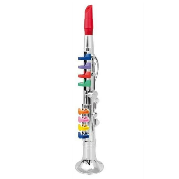 Clarinet with 8 Colored Keys, Metallic Silver