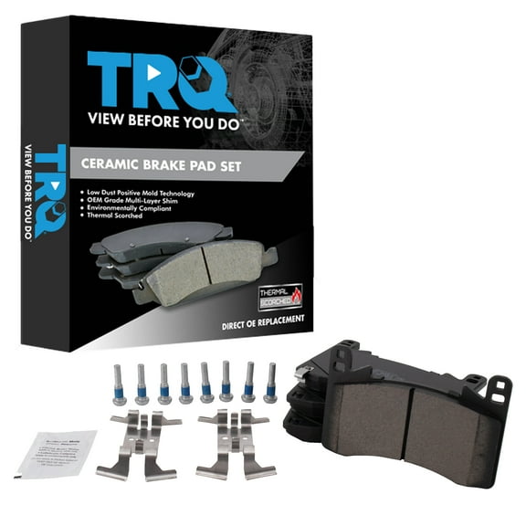 TRQ Front Ceramic Brake Pads Fits 2021 Acura TLX BFA27408
