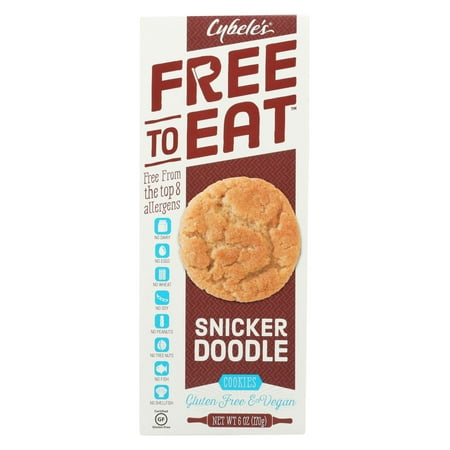 Cybel's Free To Eat Snickerdoodle Cookies - Case of 6 - 6