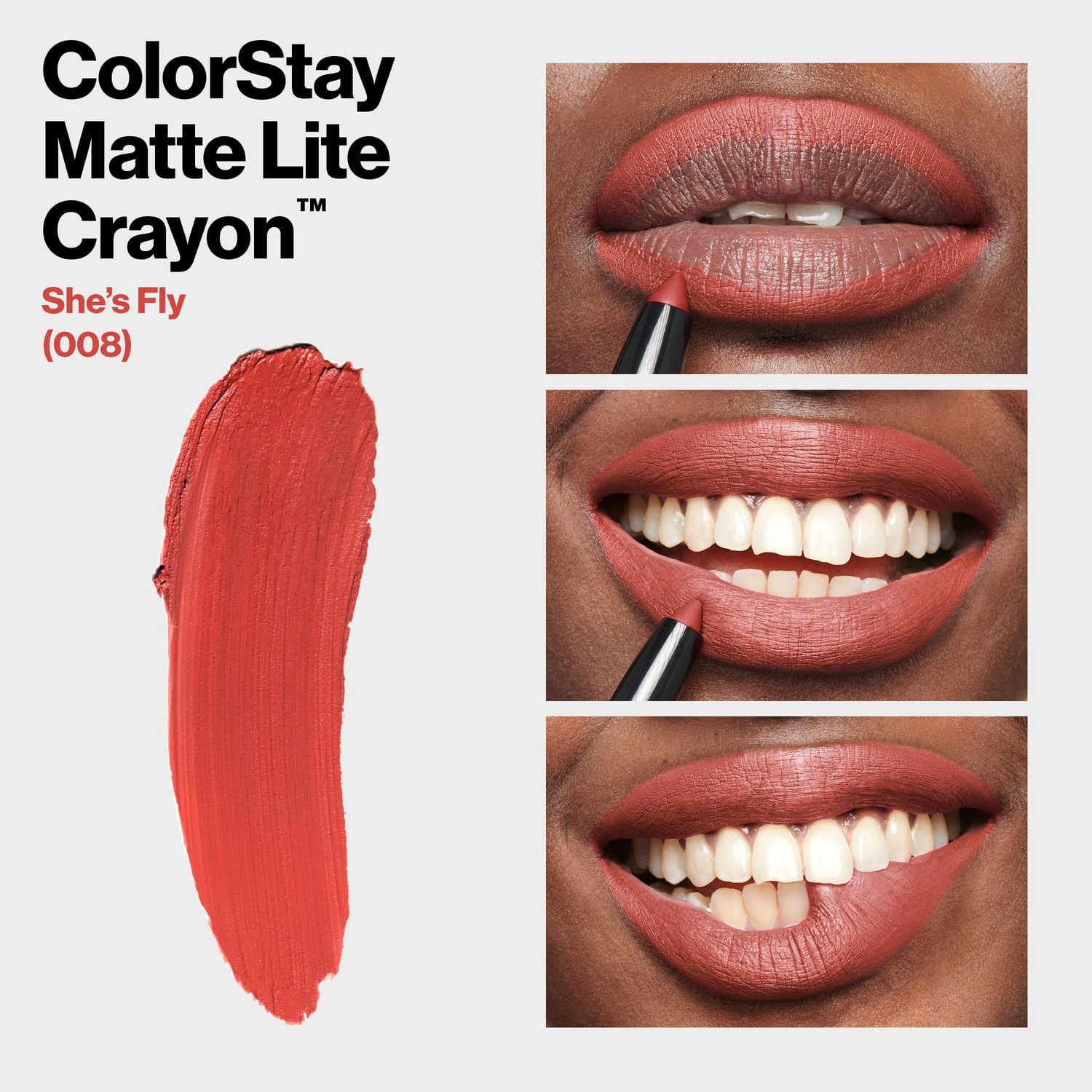 Rouge à lèvres léger Revlon ColorStay Matte Lite Crayon 0,049 une fois