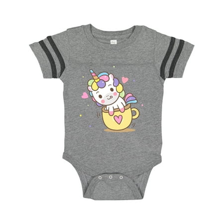 

Inktastic Teacup Unicorn Gift Baby Boy or Baby Girl Bodysuit
