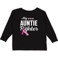 thumbnail image 3 of Inktastic Breast Cancer Awareness My Auntie is a Fighter Boys or Girls Long Sleeve Toddler T-Shirt, 3 of 5