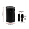 thumbnail image 3 of Hd 2 Port Oil Catch Can Tank Fuel Tank Racing Baffled With Drain Valve Air Oil Separator Universal B, 3 of 5
