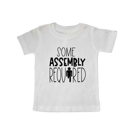 

Inktastic Some Assembly Required Right Leg Amputee Gift Baby Boy or Baby Girl T-Shirt