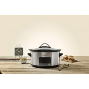 Crockpot™ 6-Quart Slow Cooker with MyTime™ Technology, Programmable Slow Cooker, Stainless Steel