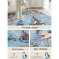 thumbnail image 5 of Jellyfish Area Rug for Bedroom 2.7x5 Ft Coral Starfish Ocean Coastal Super Soft fuzzy Throw Rug Non-Slip Fluffy Plush Indoor Floor Carpet for Living Room Nursery Home Decor, 5 of 8