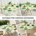 thumbnail image 7 of Green Tie Dye Fan Pattern Round Fitted Tablecloth with Elastic Edge,Dining Table Cover Waterproof,Outdoor Round Tablecloth for Camping,Dining,Indoor and Outdoor, 7 of 7