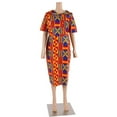 thumbnail image 3 of African Print Dresses for Women Short Sleeve Dashiki Traditional Clothing WY6482, 3 of 5