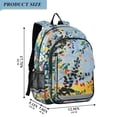 thumbnail image 2 of FORMRS Unisex School Backpack 17" Student Travel Bag with Laptop Compartment, Colorful Leaves, 2 of 7