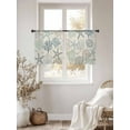 thumbnail image 3 of Aqua Teal Coastal Sheer Curtains 45 Inch Length 2 Panels Set for Living Room/Bedroom, Summer Beach Starfish Coral Nautical Rustic Curtain Drapes Rod Pocket Curtains Window Treatment 52''x45''x2, 3 of 7