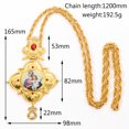 thumbnail image 2 of Collar con colgante de icono de la Virgen María, Color dorado de alta calidad, estilo religioso, con caja, 2 of 5