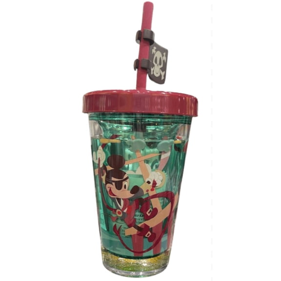 Disney Parks Pirates of the Caribbean Mickey Mouse Water Bottle New with Tag