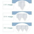 thumbnail image 6 of Semi Sheer Valance Curtains for Girls Room, Rod Pocket Beaded Trim Tassel Voile Window Valance Kids Room Decor Kitchen Curtains for Bathroom Cafe Nursery, Each W51 x L24 Inch, 6 of 6