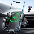 thumbnail image 2 of MHSIOAP-Wireless Car Charger, Phone Holders for Your Car 15W Fast Charging Auto Clamping, Air Vent Car Phone Mount for iPhone 17 16 15 14 13 Mini Pro Max XR, Samsung Galaxy S25 Ultra S24 S23 S22 S21, 2 of 3
