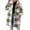 Khaki, variant on Wancir Women's Fleece Plaid Jacket Coats Button Down Lapel Sherpa Shacket Outwear with Pockets