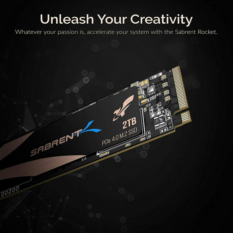 Sabrent 2TB Rocket Nvme PCIe 4.0 M.2 2280 Internal SSD Maximum
