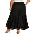 thumbnail image 6 of Beautybatik Black Women Cotton Boho Gypsy Long Maxi Godet Flare Skirt 2x, 6 of 6