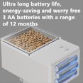 thumbnail image 3 of Alimentador Automático Inteligente para Peces con Temporizador LCD Ajustable A Batería y Programa de Alimentación de 24 Horas, Ideal para Acuarios., 3 of 7