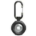thumbnail image 3 of Vena Round TPU Case for Apple AirTag Holder Keychain Cover With Keychain Ring, Black, 3 of 7