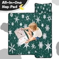 thumbnail image 4 of Green Christmas Snowflake Pattern Toddler Nap Mats for Kids Preschool,60"x20" Sleeping Mat Bag or Kids,Toddler Sleeping Bag,Toddler Nap Mat or Daycare, 4 of 6