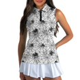 thumbnail image 3 of Whosucclay Spider Spider web Womens Golf Shirt for Ladies, No Shrinkage Air Permeable Womens Sleeveless Golf Shirts for Athletic Outdoor XS - 2XL, 3 of 8