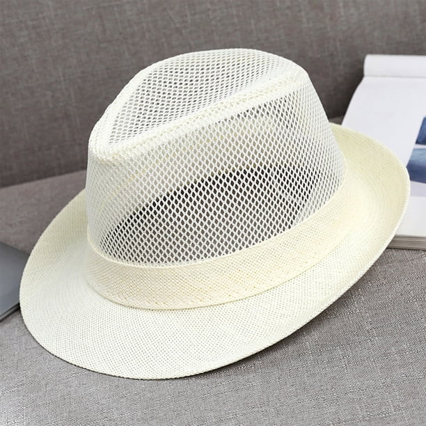 Sombrero de malla transpirable | Ala ajustable de poliéster encriptado de 60 cm | Gorra ligera de verano para senderismo, viajes, caminatas y deportes | Caqui, negro, gris, blanco y beige