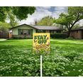 thumbnail image 3 of Eveokoki Stay Off Grass Sign with Metal Stakes, 8"x 12" Stay Off Grass Aluminum Signs for Yard, Weatherproof, Sturdy, 3 of 6