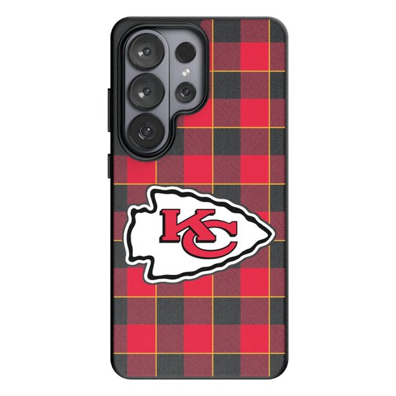 Keyscaper Kansas City Chiefs Plaid Galaxy Magnetic Bump Case