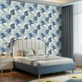 thumbnail image 2 of Peel and Stick Wallpaper Contact Paper Blue Green Tropical Palm Leaves Abstract Style Self Adhesive and Removable 17.7in x 118in, 2 of 8