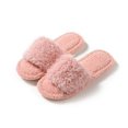 thumbnail image 2 of Xfvqtps Fuzzy Slippers for Womens Open Toe Curly Plush Solid Color Simplicity Fashion Non Slip Indoor Outdoor Warm Winter Cozy Fluffy Slippers Pink, 2 of 9