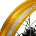 thumbnail image 4 of 19"x3.0" Front 17"x4.25" Rear Spoke Wheels Gold Rims Black Hubs with Cush Drive for BMW G310GS G310 GS, 4 of 5