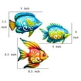 thumbnail image 5 of J-Fly Coastal Ocean Sea Metal Fish Wall Art, 3 Count, 5 of 5