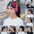 thumbnail image 1 of Visland Unsiex Fall Winter Hat Hip Hop Colorful Letter Print Soft Elastic Anti-slip Regular Fit Dual Use Windproof Ponytail Hole Cycling Neck Warp Neck Warmer, 1 of 7