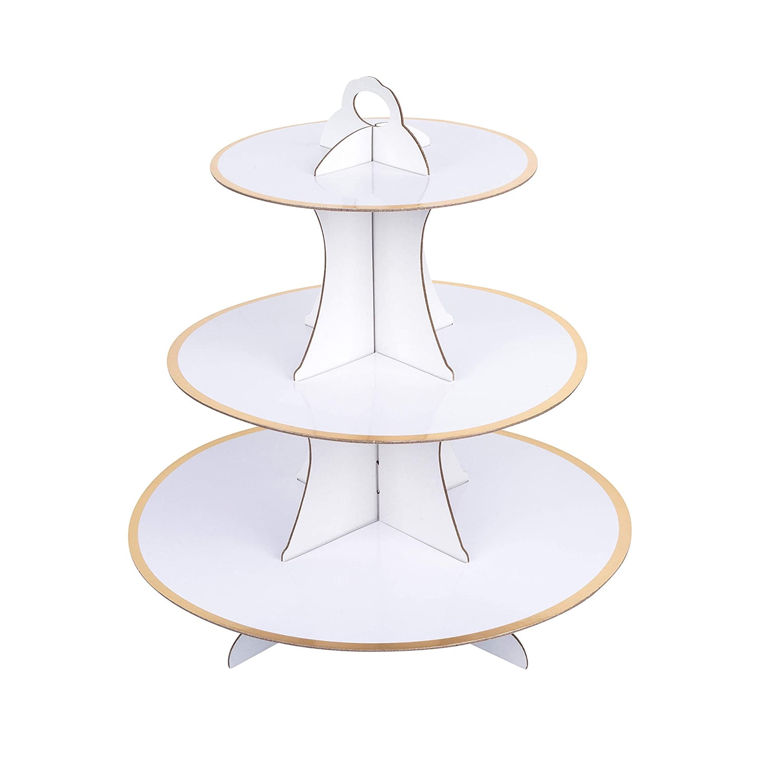 Cardboard Dark Blue Cupcake Stand/Tower 1 Set